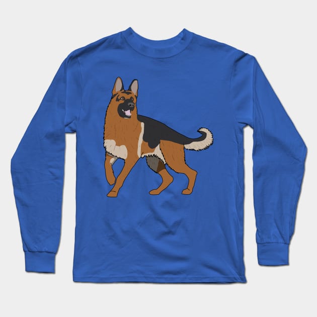 German Shepherd Long Sleeve T-Shirt by AMCArts